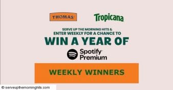 Tropicana - Thomas'® Serve Up the Morning Hits Sweepstakes