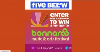 Live Nation - Five Below Bonnaroo Sweepstakes