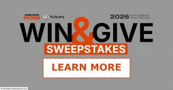 Kubota Hometown Proud® Win & Give Sweepstakes