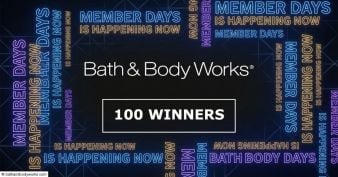 Bath and Body Works - Fall Members Appreciation Days Sweepstakes