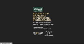 Depend - Coach Prime Sweepstakes 2